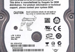 Disco Rígido - Seagate (HDD; 320 GB; 2.5')