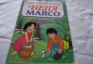 Caderneta de cromos antiga Heidi e Marco