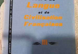 Livro - Cours de Langue et de Civilisation Françaises tome III de G Mauger