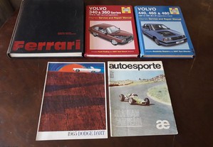 Volvo manual serviço, Ferrari, revista Autoesporte