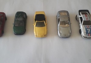 Lote de 5 carros miniatura de metal