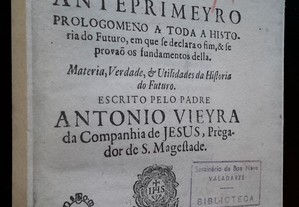 Padre António Vieira - Historia do Futuro
