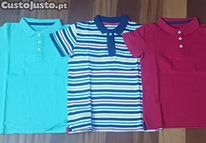 3 Polos para criana - 7/8 anos