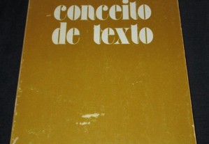 Livro Conceito de Texto Umberto Eco