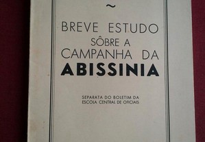 José Corrêa Guedes-Breve Estudo Sobre a Campanha da Abissínia-1937 Dedicado