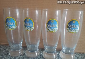 Copos Cerveja. Sagres. Chopp