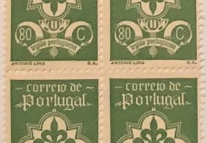 Quadra selos novos Legião Portuguesa - 1940