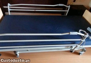 Conjunto de Cama Eltrica Articulada com Guardas Laterais e Colcho