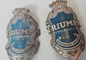 Chapas de testa Triumph para bicicletas antigas