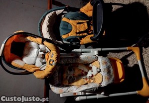 Carro, ovo e cadeira de refei��o