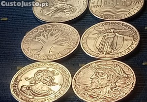 moedas 50.00 escudos colleccao (6) prata