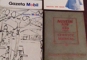 Austin A70,A90 manual, revistas Mobil, Shell, Esso