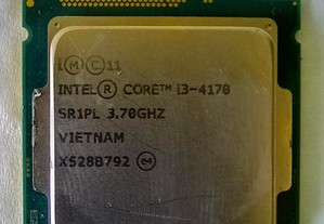 Processador intel core i3-4170 e respetiva refrigeração.