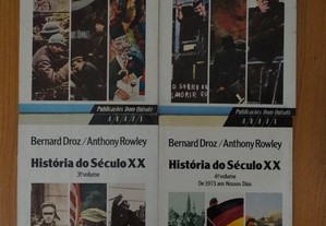 "História Do Século XX" de Bérnard Droz - 4 Volume