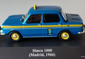 * Miniatura 1:43 Colecção "Táxis do Mundo" SIMCA 1000 (1966) Madrid 2ª Série