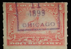 Revenue Stamp Documentary Battleship (1898)