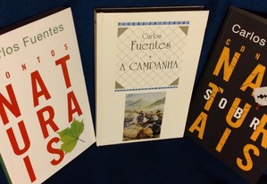 Carlos Fuentes - 3 livros novos: A Campanha / Contos Naturais / Contos Sobrenaturais