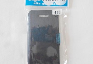 Bolsa Iphone 4 Em Azul tipo livro