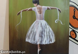 Tela Pintada à Mão "Bailarina"