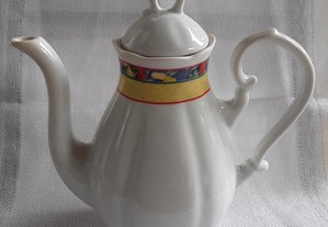 Bule antigo em faiança/porcelana FP Zajecar Yugoslavia vintage