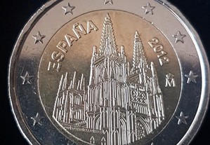 Moeda 2 Euros Catedral de Burgos