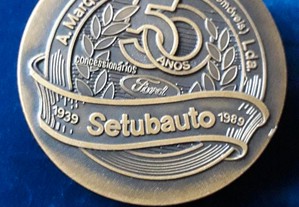 Medalha 50 anos Ford Setúbal 1989 bronze