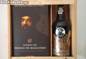 Vinho porto 10anos + livro