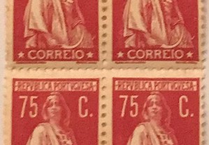 Quadra selos novos Ceres $75 - 1930