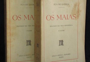 Livro Os Maias Episódios da Vida Romântica Eça de Queirós 2 Volumes