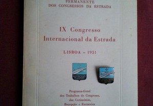 Pin/Programa-IX Congresso Internacional da Estrada-Lisboa-1951