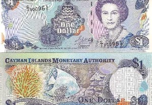 Ilhas Cayman - Nota de 1 Dollar 2001 - nova
