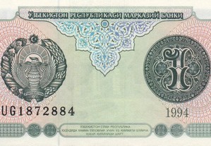 Uzbequistão - Nota de 1 Sum 1994 - nova