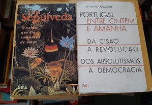 Obras de Luís Sepúlveda e António Quadros