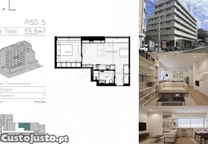 Apartamento T1 Em Matosinhos Sul