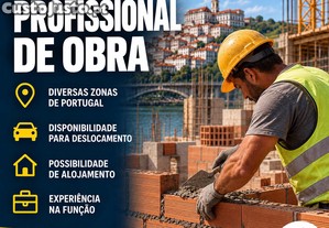 Empresa de construção civil procura Profissional de Obra