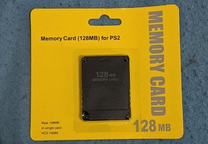 Memória card ps2 128 MB novo.