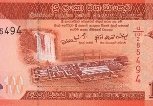 Sri Lanka - Nota de 100 Rupees 2010 - nova