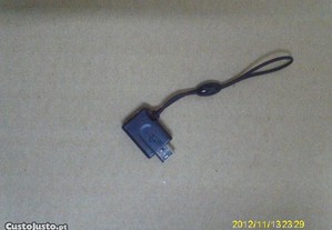 Adaptador Micro USB macho - Mini USB femea. Novo