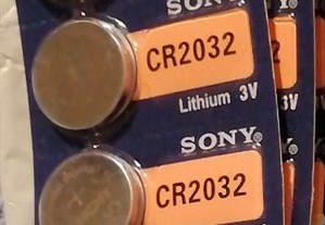 5 Pilhas Cr 2032 - Sony - Ctt Grátis