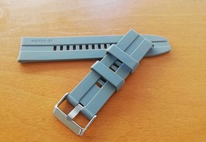Bracelete 22mm em silicone, GT (Nova) Cinzenta