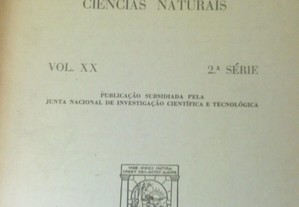 Boletim Sociedade Portuguesa Ciências XX 2 Série