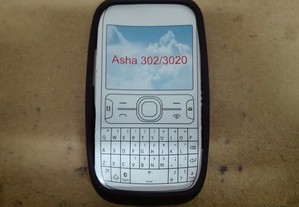 Capa em Silicone Gel Nokia Asha 302 / 3020 Preta