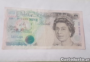 Nota 5 Pounds England