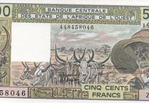 Senegal - Nota de 500 Francs 1988 - nova