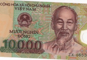 Vietname - Nota de 10.000 Dong 2006 -nova plástico