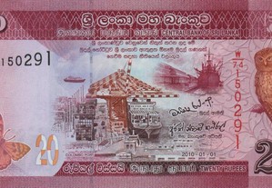 Sri Lanka - Nota de 20 Rupees 2010 - nova