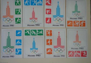 Antigos cadernos escolares - Jogos Olímpicos Mosco