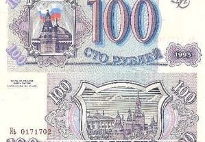 Rússia - Nota de 100 Rublos 1993 - nova