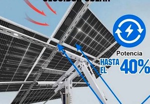 Estrutura Seguidor Solar de Eixo Duplo Completa