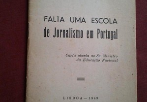 Luís de Quadros-Falta Uma Escola de Jornalismo em Portugal-1949 Assinado